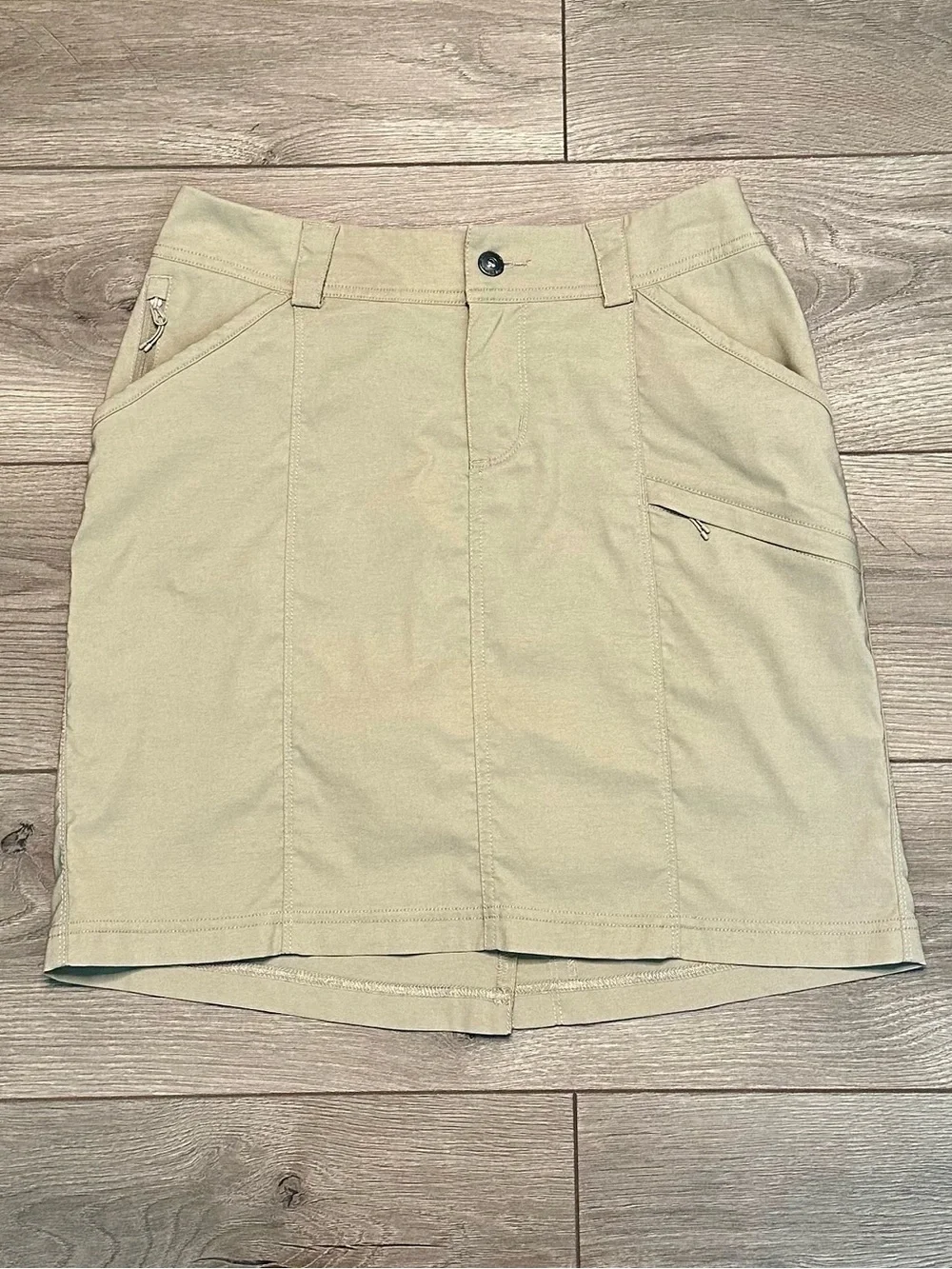 Duluth Dry On The Fly Mid Rise Hiking Casual Skirt Skort Tan Size 6‎
